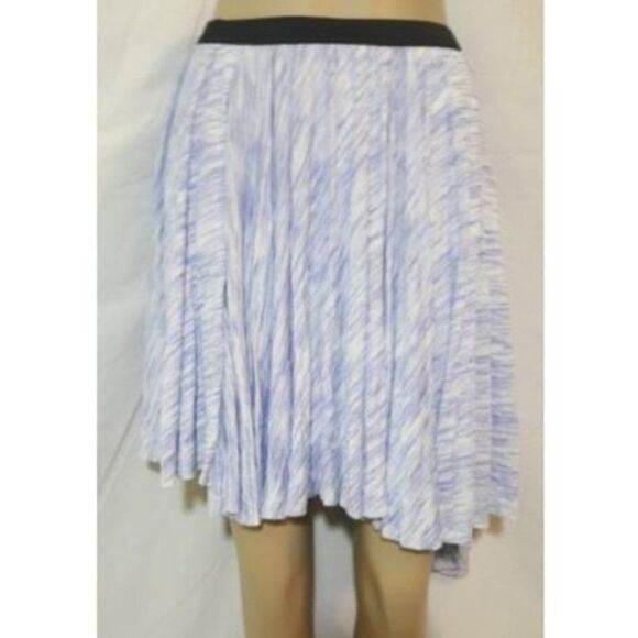 OLIVE + Oak Blue White Asym. Print Skirt M - Picture 1 of 4